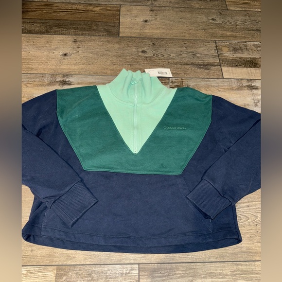 Outdoor Voices Tops - Outdoor Voices Colorblock Pullover NWT Size Small